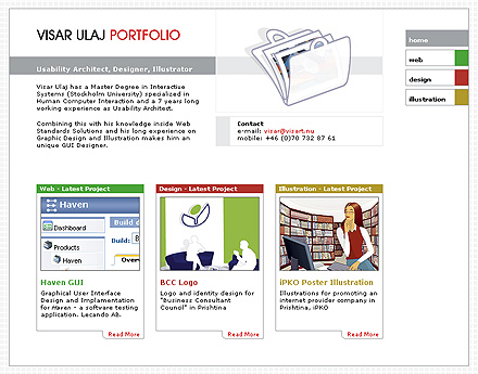 My Portfolio visarulaj.com, by Visar Ulaj