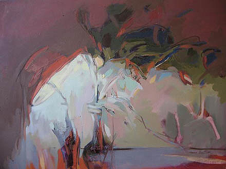 lamp and flower, by Hasan Thaqi