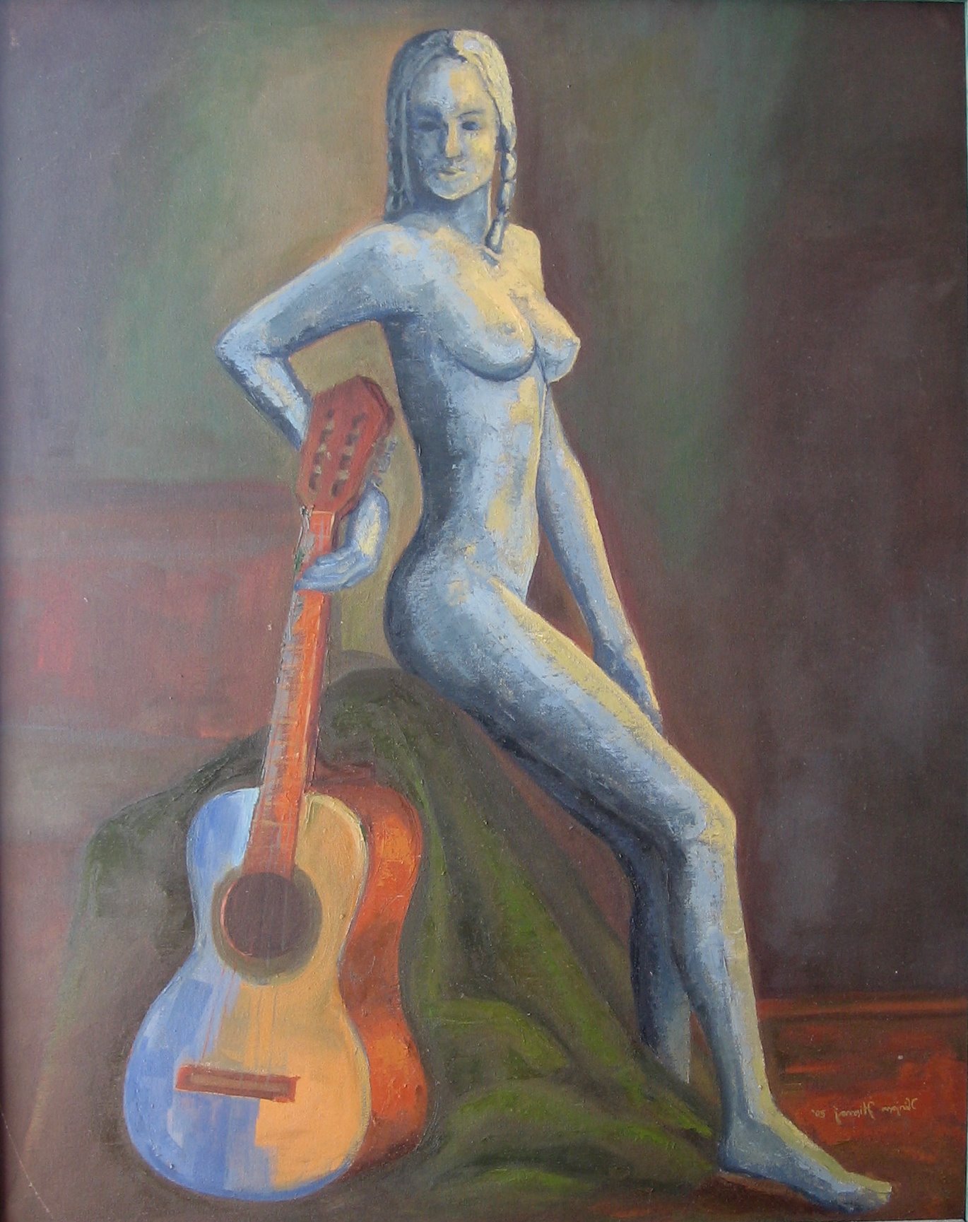 vajza me kitare, by Ilirjan Himaj