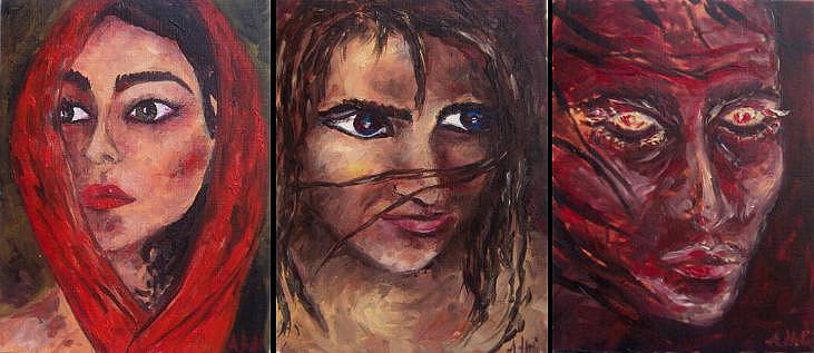 White cheek, black cheek, by Ardita Hoti