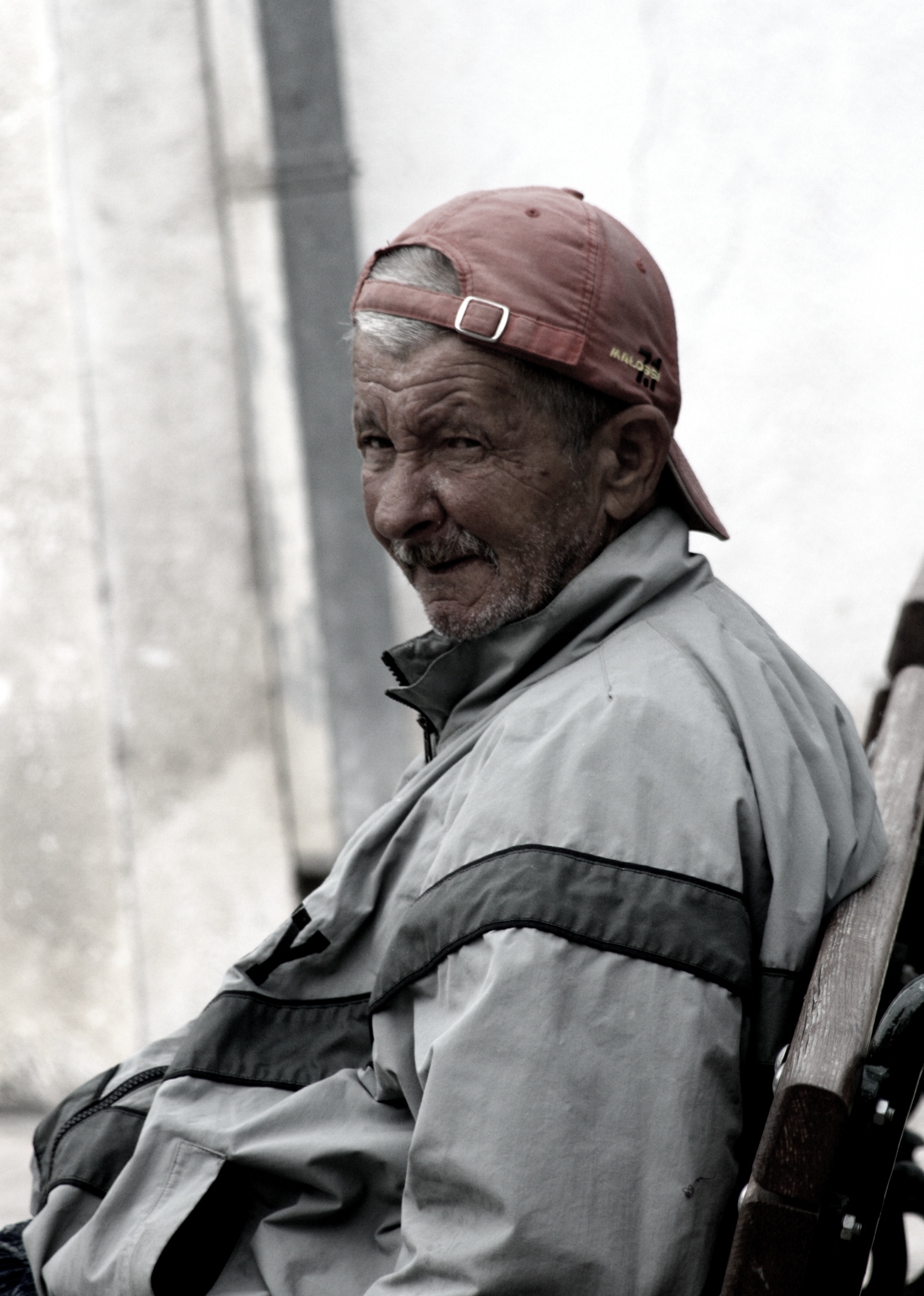 Albanian old man in Skopje, by Lul�zim Sh. Makolli